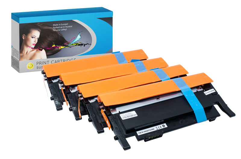 Multipack kompatibel mit HP 117A (W2070A, W2071A, W2072A, W2073A) - BK / C / M / Y - Qualität wie beim Original